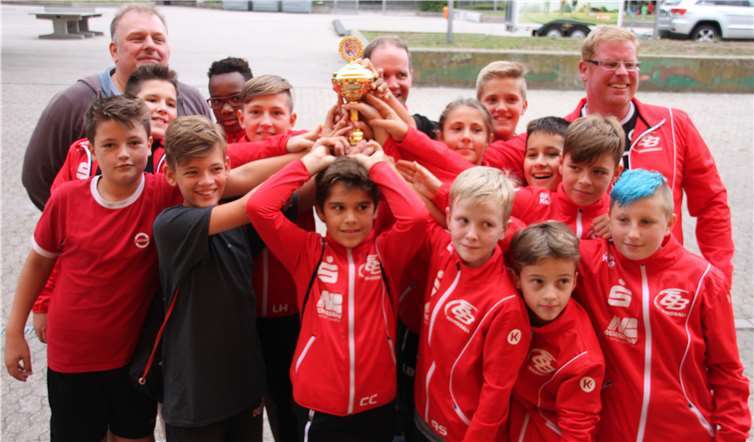 Die D-Jugend erreichte den vierten Platz beim EVM-Cup.privat