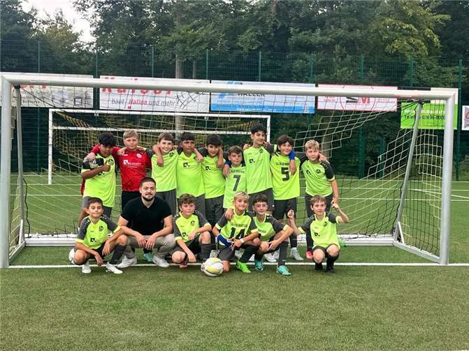 Die D-Jungen beim Auswärtsspiel. Foto: privat
