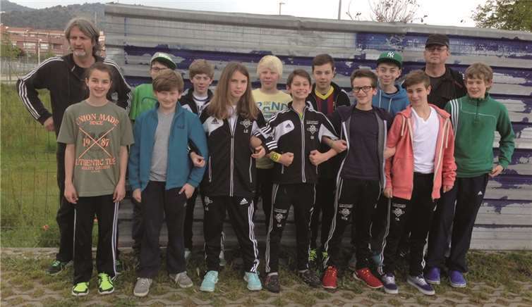 Die D-Junioren beim Turnier in Spanien. privat