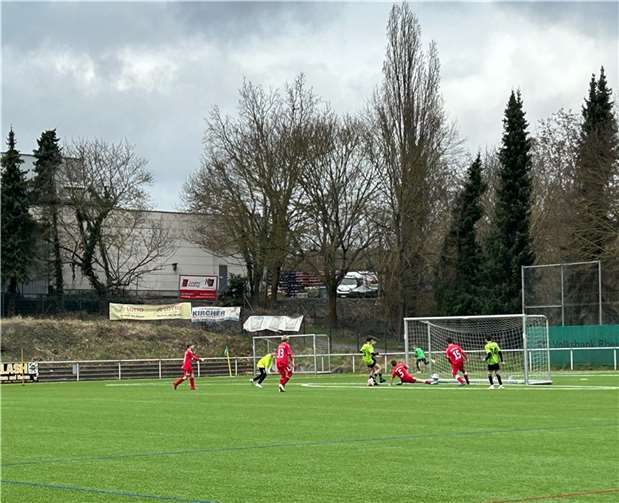 Die D1-Jugend der JSG Vulkaneifel beim Spiel gegen den Ahrweiler BSC II. Foto: privat