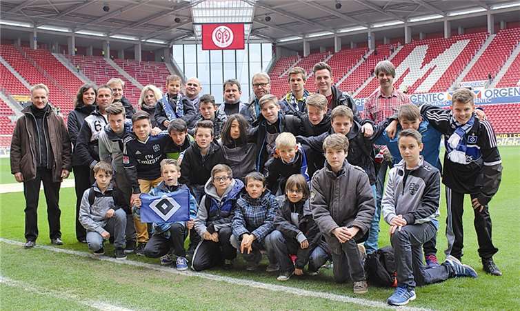 Die D1 im Stadion von Mainz 05. privat