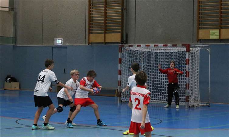 Die D2-Jugend der JSG Bendorf-Vallendar bei ihrem Heimspiel gegen Boppard.