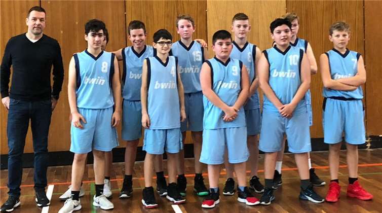Die DJK-U14 beim Auswärtsspiel gegen Andernach.