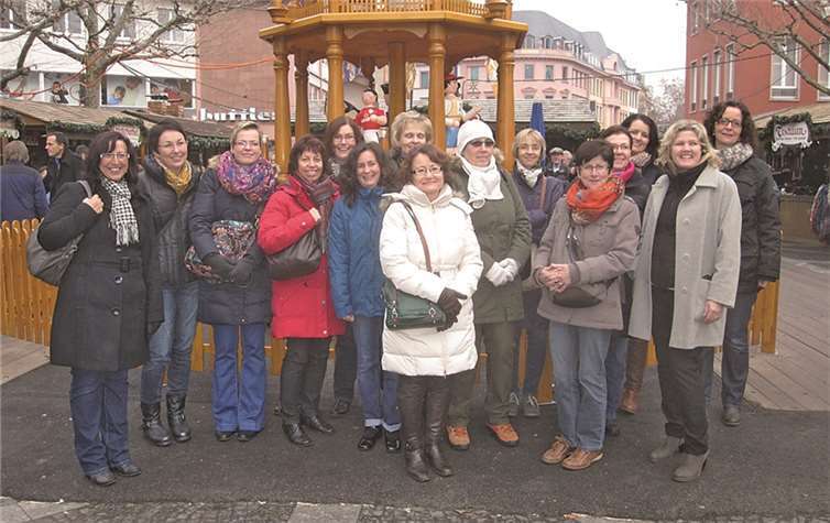 Die Damen ließen es sich in Mainz gut gehen. privat