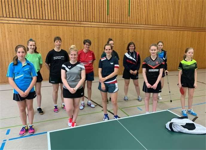 Die Damenbundesligamannschaft vor dem ersten gemeinsamen Training. Foto: privat