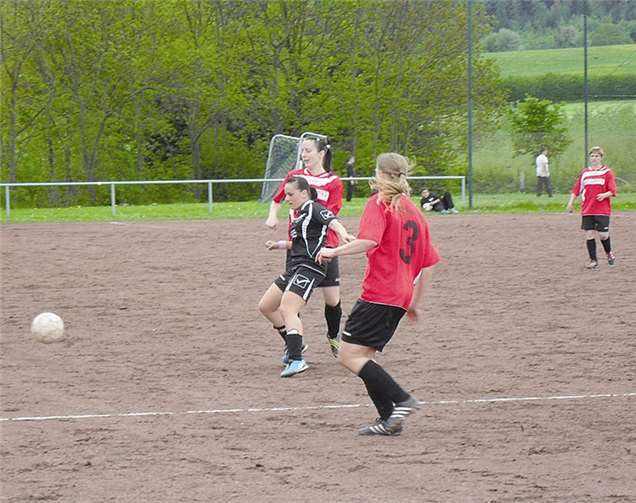 Die Damenmannschaft des Schwarz-Weiß Merzbach konnte sich leider nicht gegen den SSV Rösberg durchsetzen, was der Stimmung beim Fest jedoch keinen Abbruch tat. privat