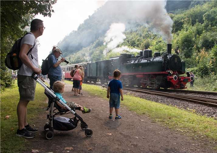 Die Dampflokomotive 11sm im Einsatz.  Foto: Ulrich Clees