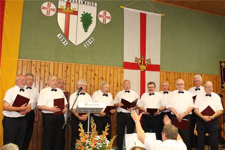 Die Darbietungen des Männergesang-Vereins Cäcilia Moselweiß war nur ein Höhepunkt der Jubiläumsfeier.