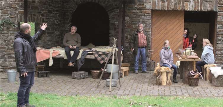Die Darsteller bei den Proben. Die Vorbereitungen laufen auf Hochtouren den die Premiere am 4. Juli rückt näher. privat