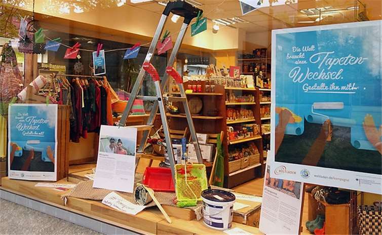 Die Dekoration im Schaufenster macht auf die Aktion aufmerksam. Foto: privat