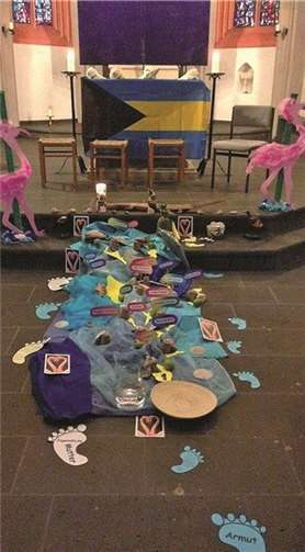 Die Dekoration ließ die Schönheit der Inseln und ihre Wunder erahnen. privat