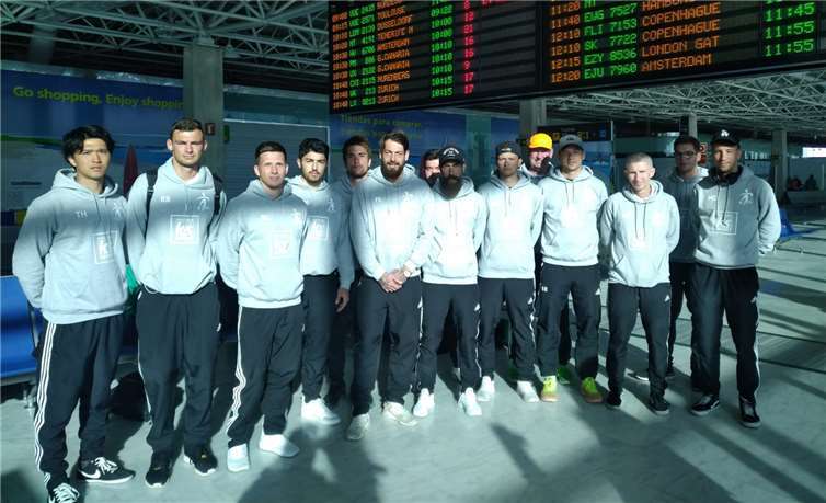 Die Delegation auf dem Flughafen in Puerto del Rosario kurz vor dem Heimflug.