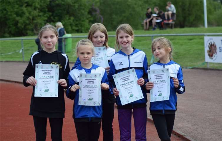 Die Dernauer Jugendleichtathletik bei den Kreismeisterschaften in Sinzig. privat