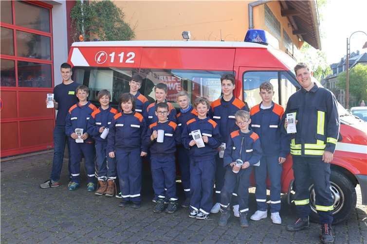 Die Dieblicher Jugendfeuerwehr hat fleißig gesammelt. Quelle: Jugendfeuerwehr Dieblich
