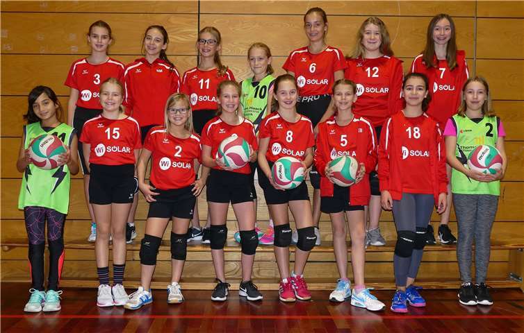 Die Dieblicher Volleyballmädchen durften sich über den zweiten Platz beim 2. Spieltag der Kreisliga Nord freuen. Foto: Michael Wald