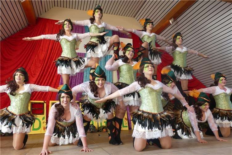 Die “Dream-Girls” aus Welling präsentierten eine Robin-Hood-Tanzshow im Nettewal...