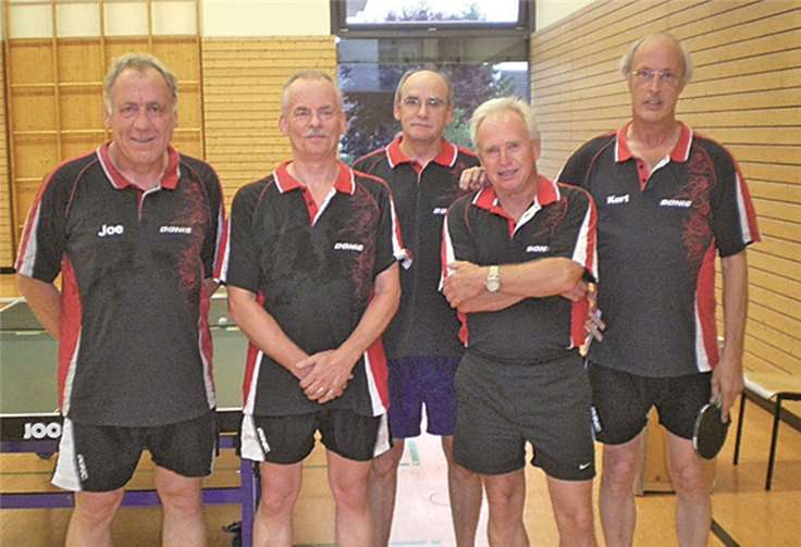 Die Dritte der TTG: Joe Müller, Wolfgang Molzberger, Michael Scheid, Bruno Höfer, Kurt Schmitz.privat