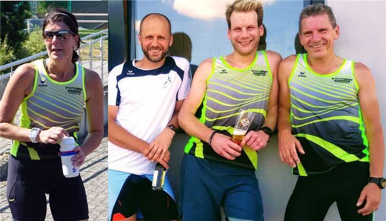 Die Duathlonsieger vom Lauftreff Puderbach 2018 (v.l.:) Heike Blum. Sven Dau, Michael Hoben und Joachim Best. Fotos: privat