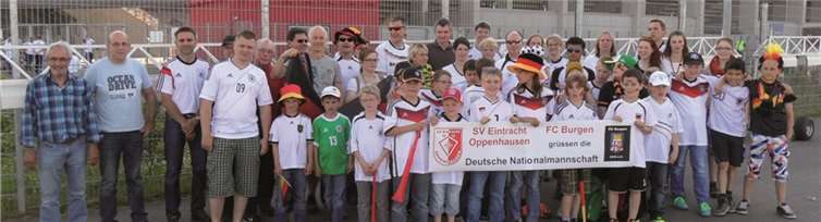 Die E-Jugend: Besuch beim Fußball-Länderspiel in Mainz. privat