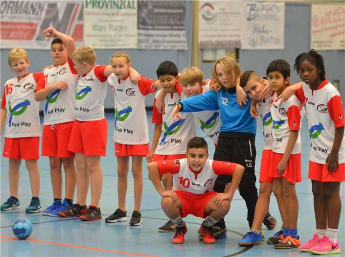 Die E-Jugend der TSB erkämpfte sich einen Punkt im Derby beim HV Vallendar. Foto: privat