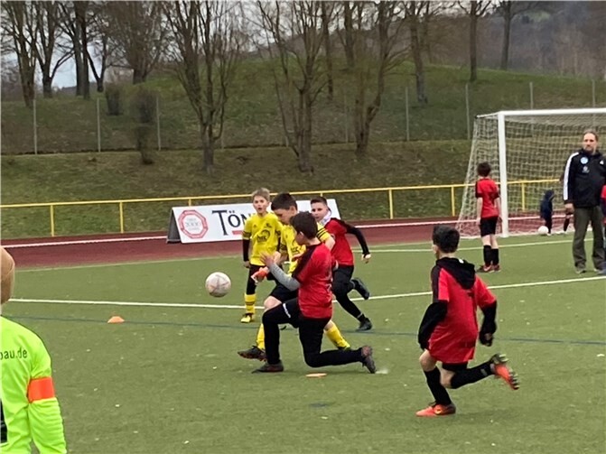 Die E-Jugend musste sich mit 4:5 der Grafschafter JSG geschlagen geben. Quelle: JSG Bad Breisig