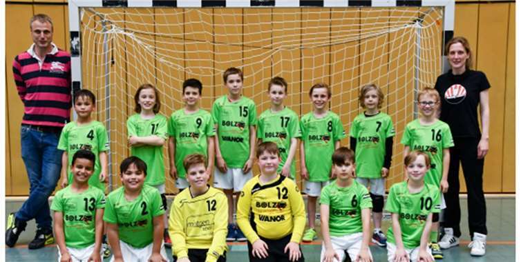 Die E-Jugend von Grün-Weiß Mendig.Foto: A. Bous