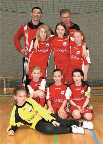 Die E-Juniorinnen des SV Rot-Weiß Merl.Privat