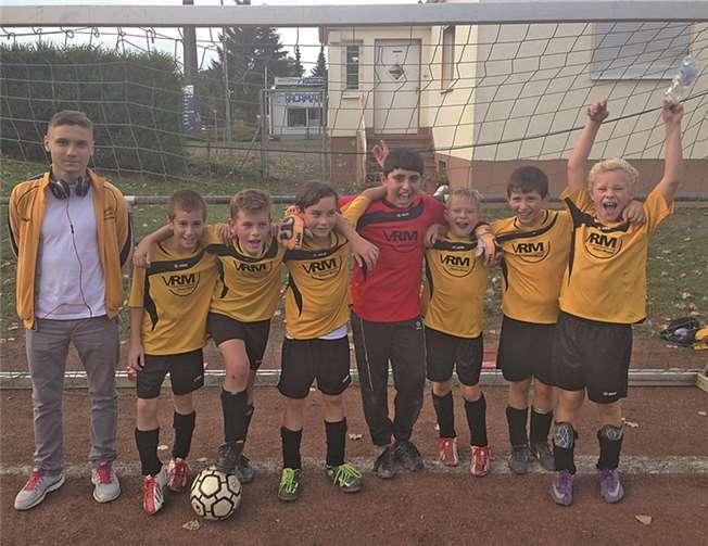 Die E1-Jugend des SC Rhein-Ahr-Sinzig schlägt gegen Andernach mit 6:1 zu.privat