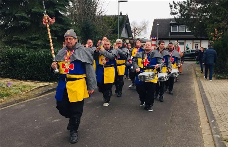 Die Echoritter sorgten für die musikalische Gestaltung des Umzugs.