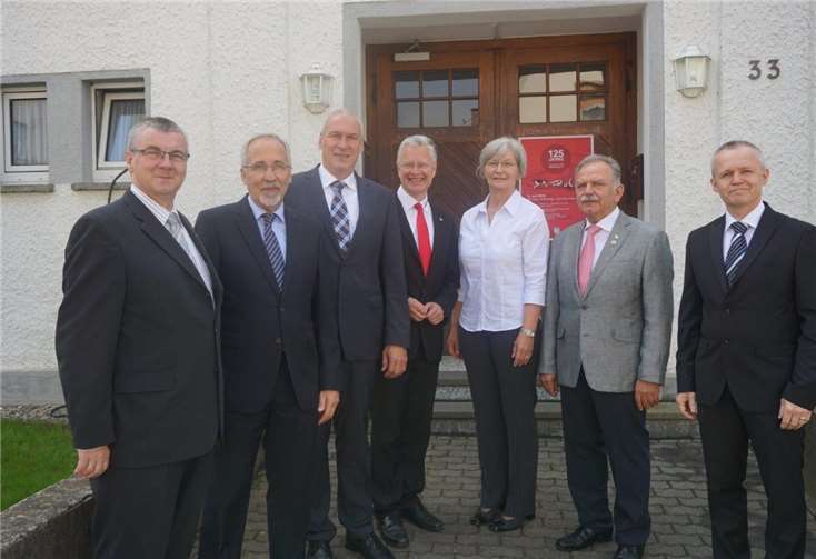 Die Ehrengäste gratulierten dem Jubiläumsverein. STUKO