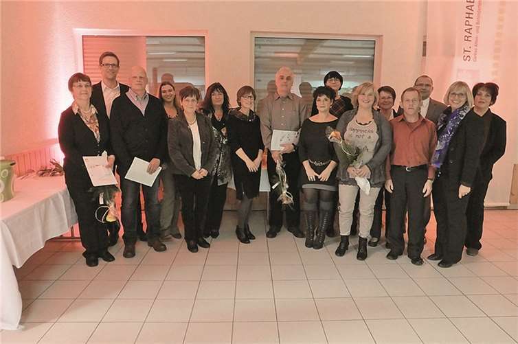 Die Ehrung der Dienstjubilare fand im Rahmen der Betriebsfeier im Caritas Zentrum statt. Caritas Zentrum
