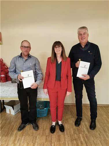 Die Ehrung von langjährigen Vereinsmitgliedern stand auf dem Programm. Foto: privat