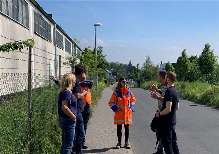 Die Eicher SPD beim Vor-Ort-Termin. Fotos: SPD Andernach-Eich
