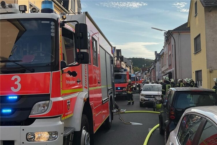 Die Einsatzstelle in der Annaberger Straße.