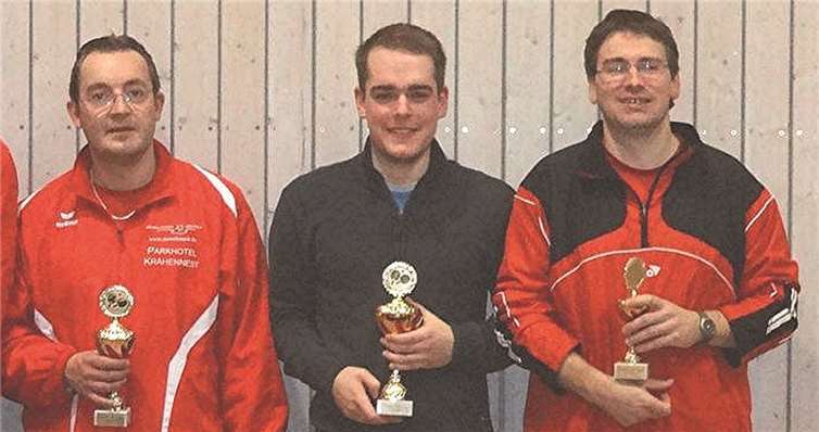 Die Einzel Sieger: Meister, Langen und Horn.privat