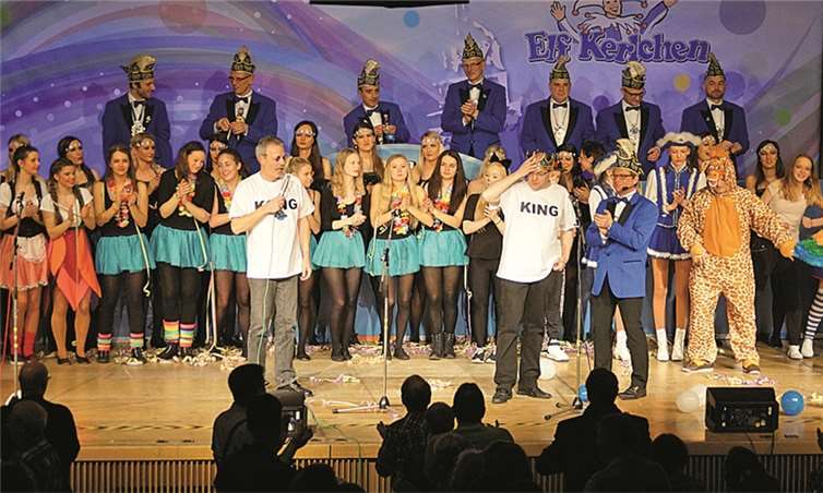 Die Elf Kerlchen hatten zu einem tollen närrischen Abend in die Vulkanhalle eingeladen. privat