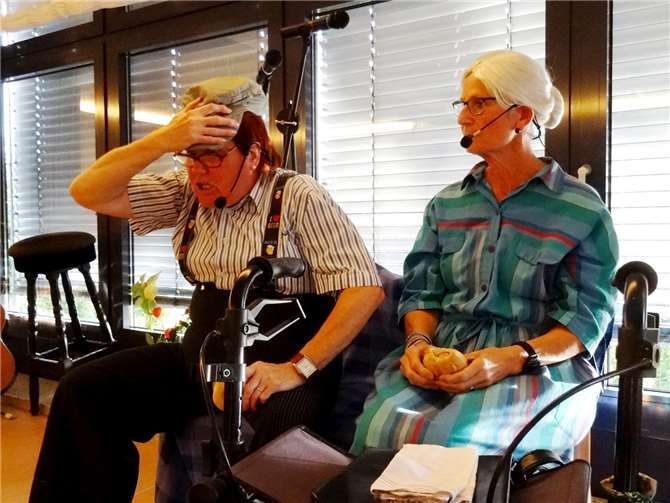 Die Elisabethfrauen unterhielten ihre Besucher mit einem witzigen Programm. Privat