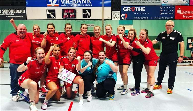 Die Engerser Handballerinnen machteneinen riesigen Schritt zum Klassenverbleib.Foto: privat