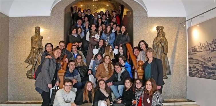 Die Erasmusgruppe nach dem Empfang durch die Bürgermeisterin im Rathaus von Montemor-o-Novo. Privat