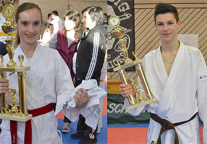 Die Erfolgreichsten erhielten Gold: Michelle und Marcel. privat