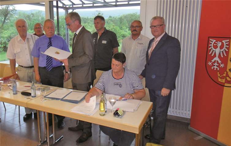 Die Ernennung des stellvertretenden Ortsvorstehers Hubert Rössel. RERE