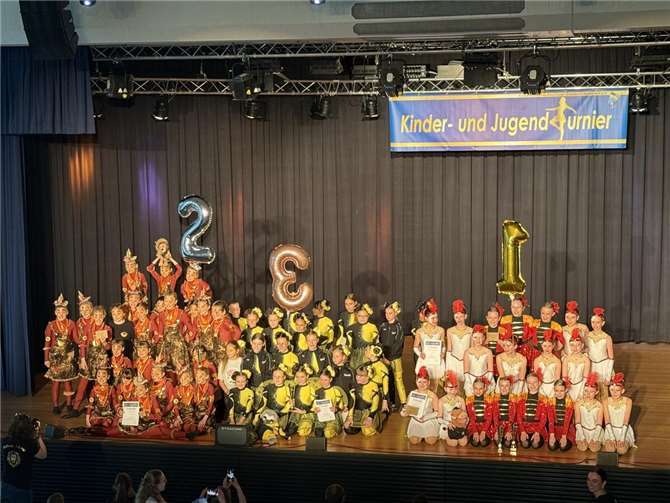 Die Erstplatzierten des Kinderturniers.  Foto: Lukas Eckenberger