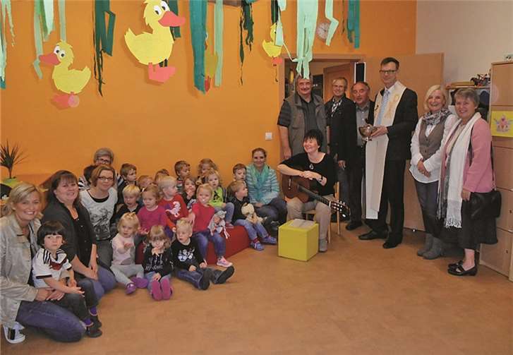 Die Erweiterung der Kita St. Arnulfus wurde gebührend gefeiert. privat