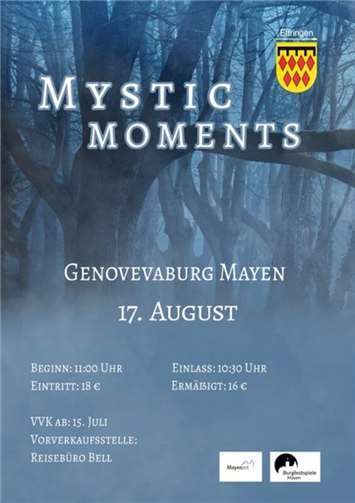 „Mystic Moments“ auf der Genovevaburg  Die Ettringer Blaskapelle ist mit ihrem Programm „Mystic Moments“ bei den Burgfestspielen zu Gast.  Foto: Blaskapelle Ettringen