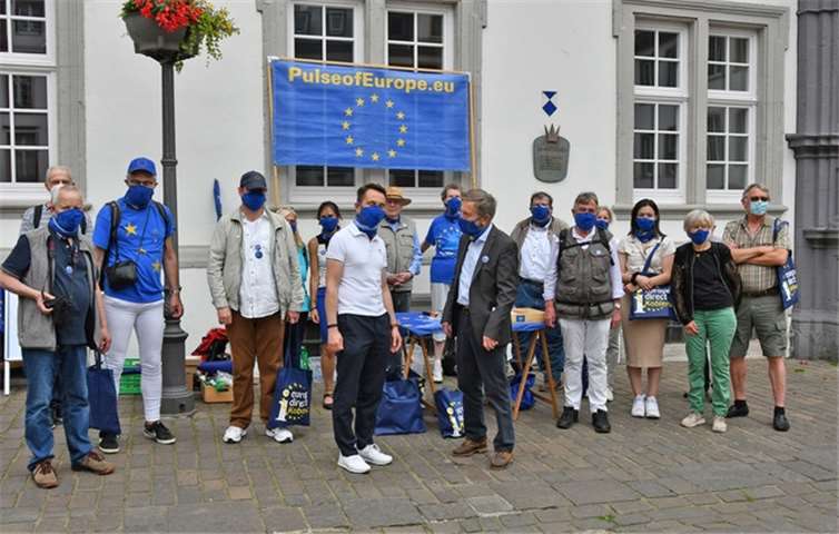 Die Europa-Quiz-Tour von Pulse of Europe kam gut an.Quelle: Pulse of Europe Koblenz