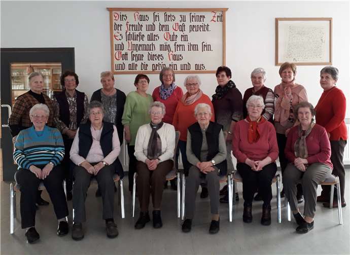 Die Evangelische Frauengruppe Rüscheid bei einer ihrer letzten Zusammenkünfte. Foto: privat