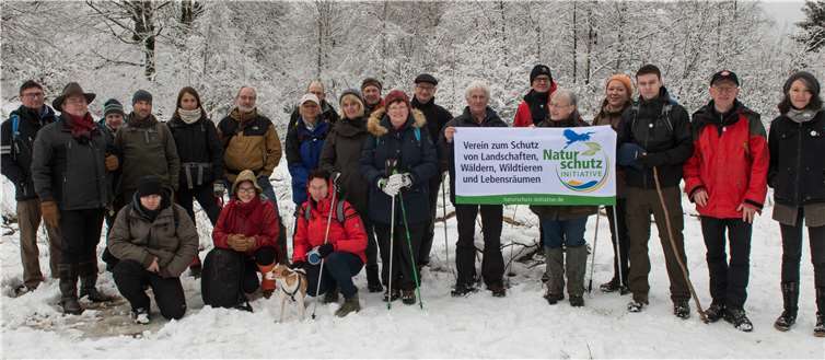 Die Exkursionsteilnehmer genossen bei Minusgraden den „Winterzauber“. Naturschutzinitiative e.V.(NI)