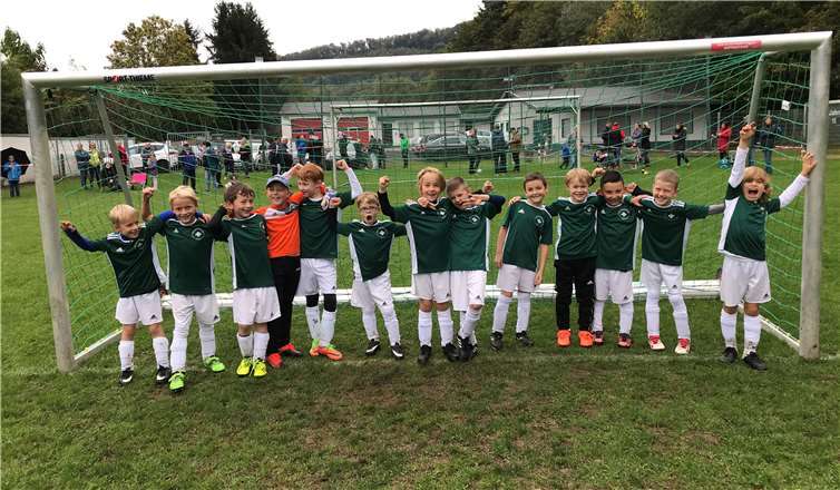 Die F-Jugend Kicker der TG Jahn Namedy.Quelle: TG Jahn Namedy
