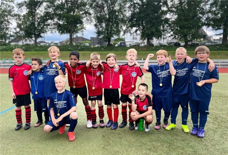 Die F-Jugend in Remagen.  Foto: privat