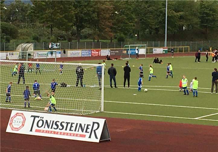 Die F-Jugend lieferte sich ein mitreißendes Spiel mit der SG Westum. Foto: privat